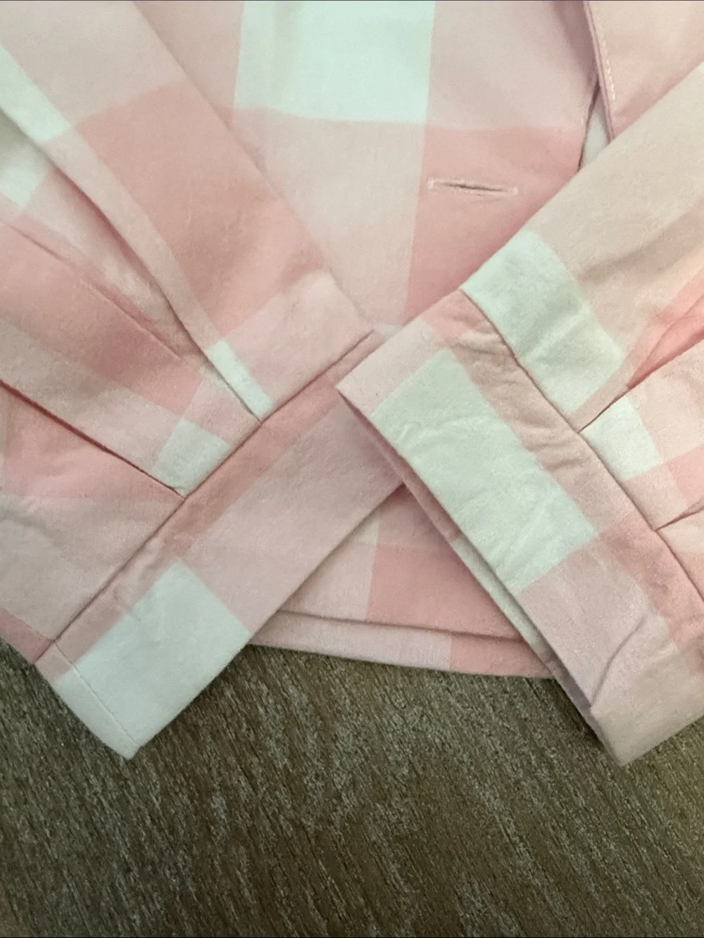 Janie and Jack Pink & White Gingham Button-Front Shirt